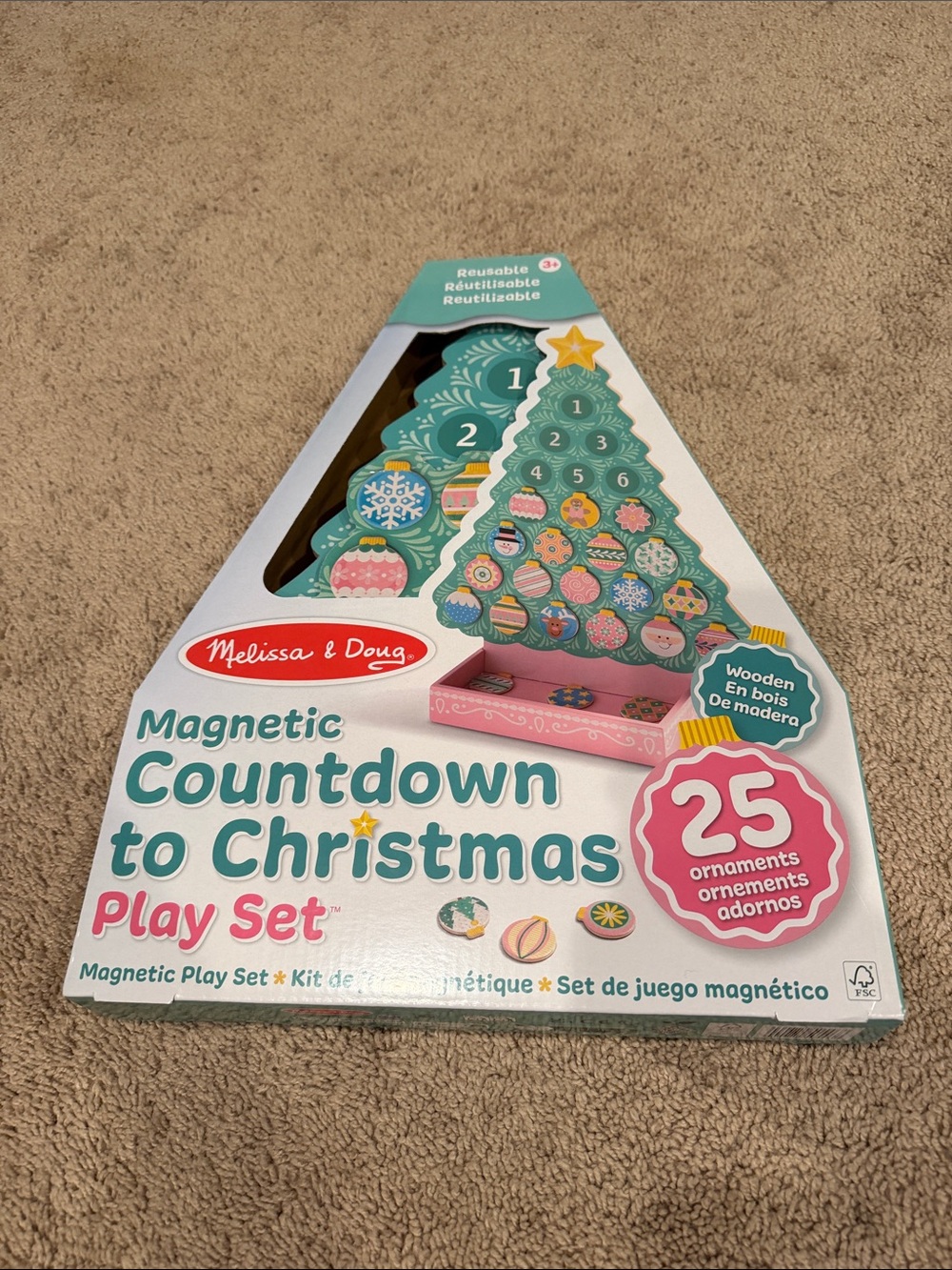 New! Melissa and Doug Countdown to Christmas Play Set